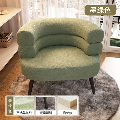 Customized Luxury Cashmere Makeup Chair,Nordic Living Room Armchair,Home Furniture,Leisure Chairs,Bedroom,Computer Sofas,Stool