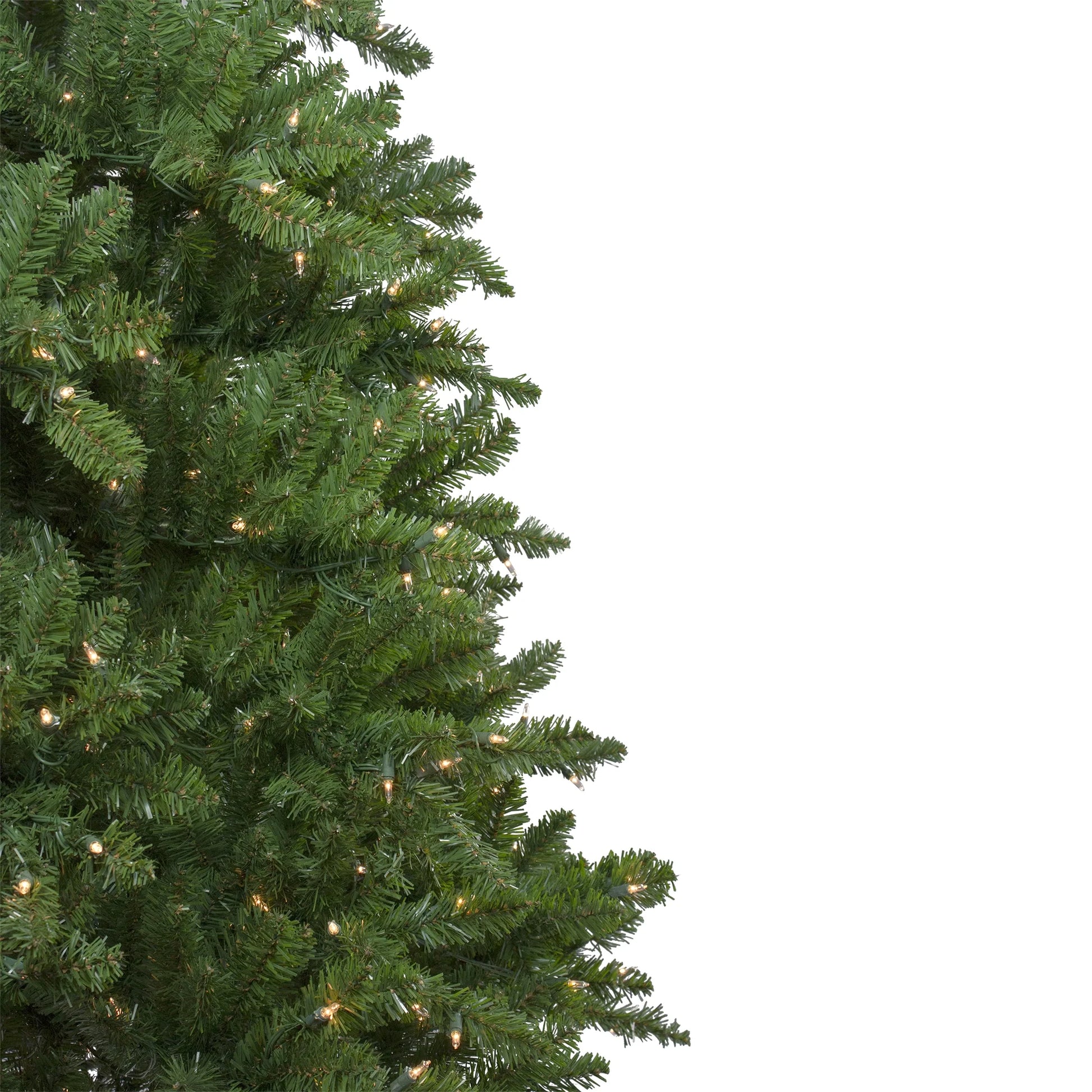 10' Prelit Artificial Christmas Tree Slim Eastern Pine - Clear Lights